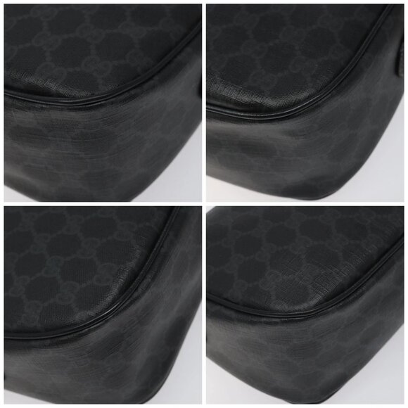 GUCCI GG Supreme Web Sherry Line Shoulder Bag PVC Black 89 02 077 Auth 117764 - Picture 15 of 16